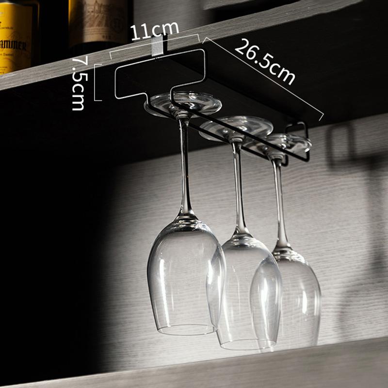 Duvara Monte Kadeh Tutucu Vidalarla Mutfak Şarap Kadehi Tutucu Bardak Askısı Kadeh Asma Rafı Bar Mutfak İçin Saklama Rafı