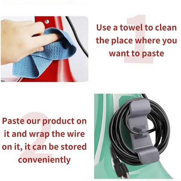 Cord Wrapper Organizer Clips Holder Wire Hider Cable Winder Management Wrap For Kitchen Appliance Stand Blender Mixers Air Fryer
