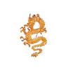 Unique Dragon Shaped Brooch Stylish Alloy Breastpin Traditional Chinese Zodiacs Style Breastpin Gift for Women Girls