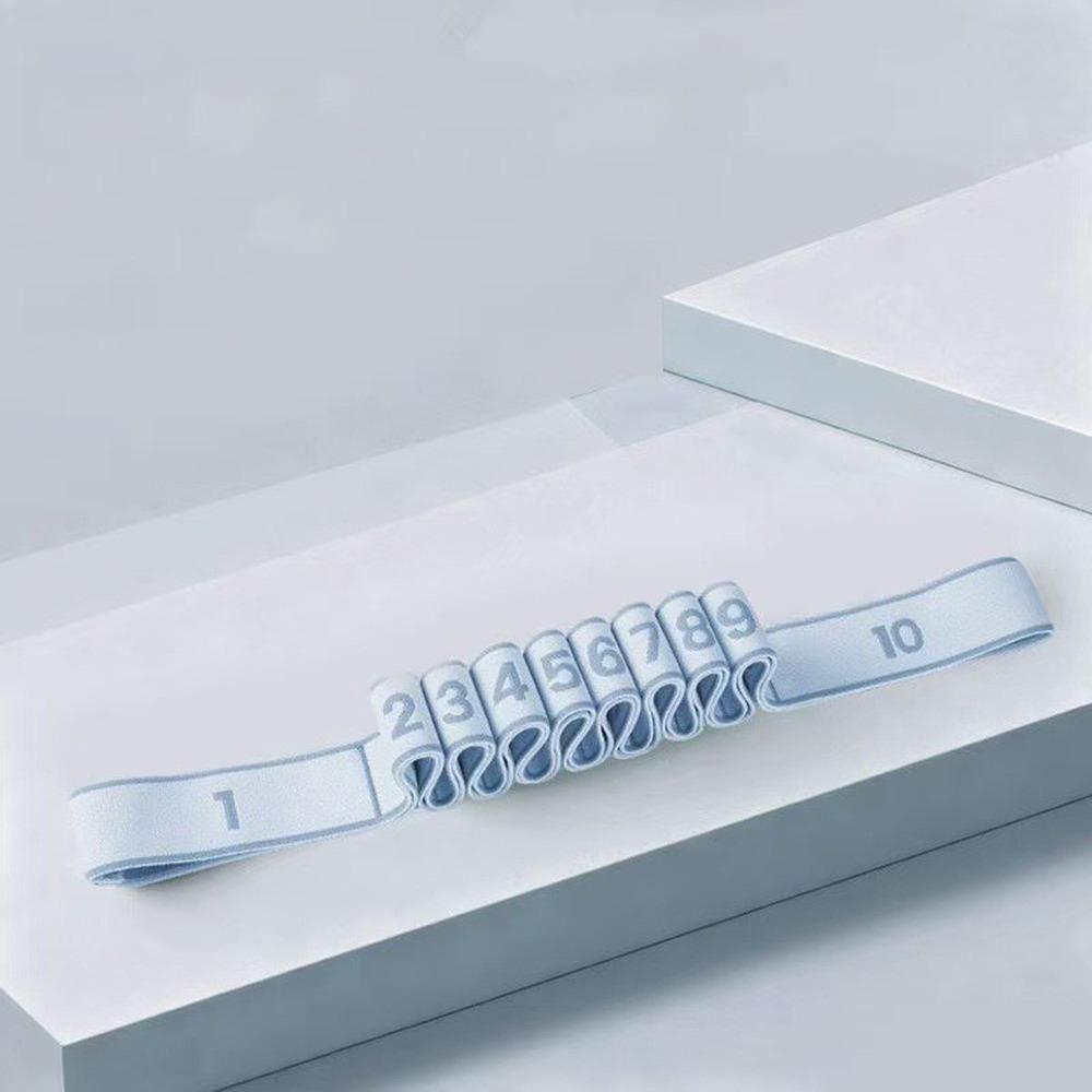 

10/12 Grid Yoga Stretching Belt Digital Yoga Pull Strap for Yoga Latin Dance Gymnastics