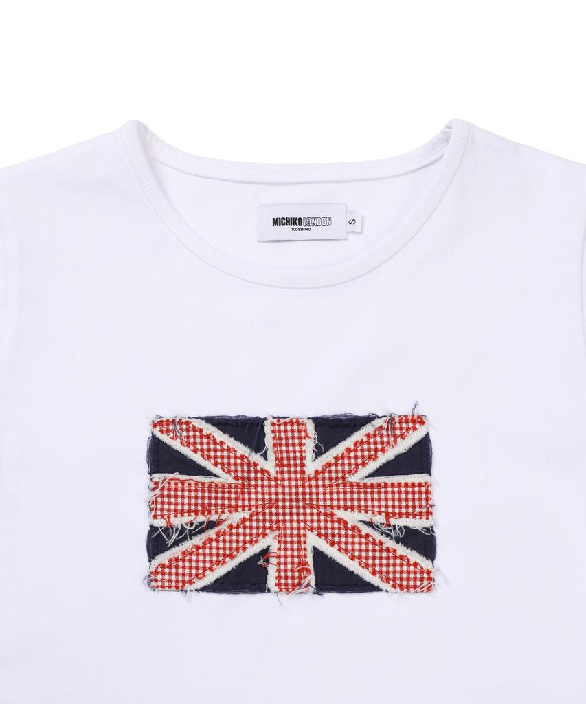 Michikoleondeonkosino Union Jack Patchwork T-Shirt White
