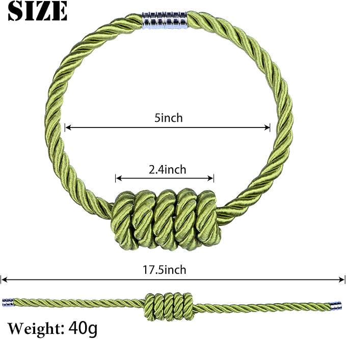 1 Stück Vorhang-Raffhalter Magnetischer Clip Schnalle Seilgeflecht Hängende Kugel Vorhänge Halter Klemme Vorhanghalter Zubehör Cortinas