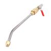 Curved Pressure Washer Extension Wand with Ball Valve 1 4 Inch Connector Power Washer Gutter Cleaner Attachment Rod