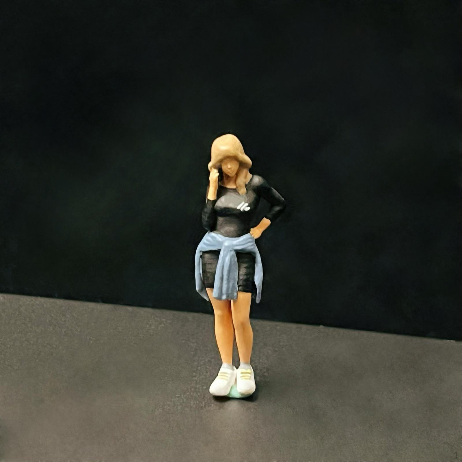 

1/64 Діорама Колекція Стильних Фігурок Розписані Вручну Смоляні Мініатюрні Фігурки Модель Людей Style K