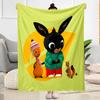 Bing's Colorful Adventure Blanket Warmthful Decor Suitable for Chair Picnics Bed Four Seasons Multipurpose Modern