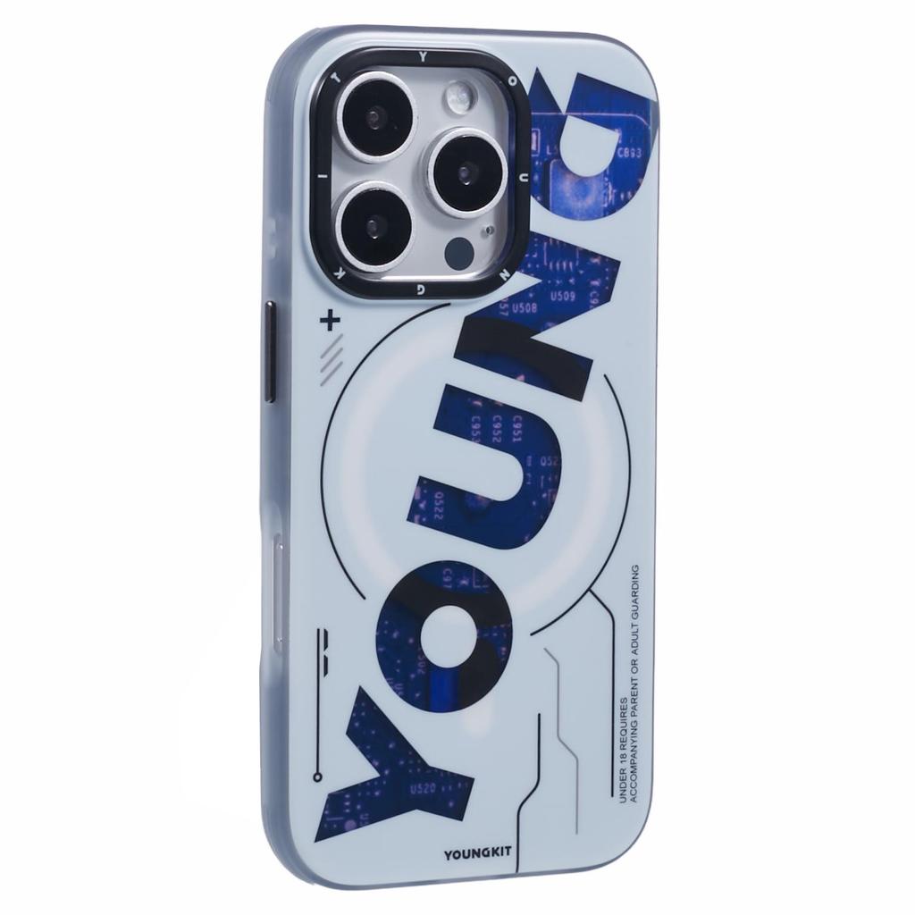 YOUNGKIT Future Series for iPhone 16 Pro Case Compatible with MagSafe IMD TPU Anti-Scratch Cover