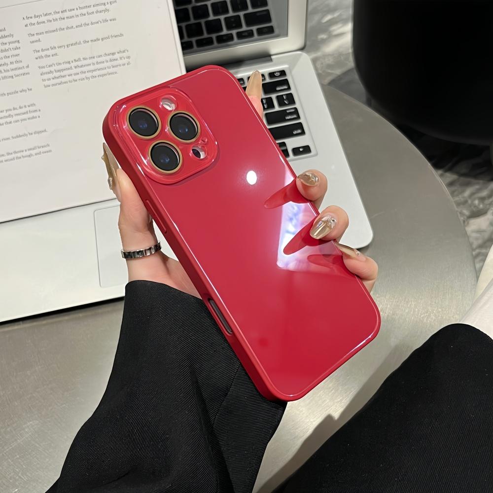 Luxury Large Window Crystal Lens Protection Phone Case For iPhone 17 16 15 14 13 12 11 Pro Max Tempered Glass Armor Shell Cover