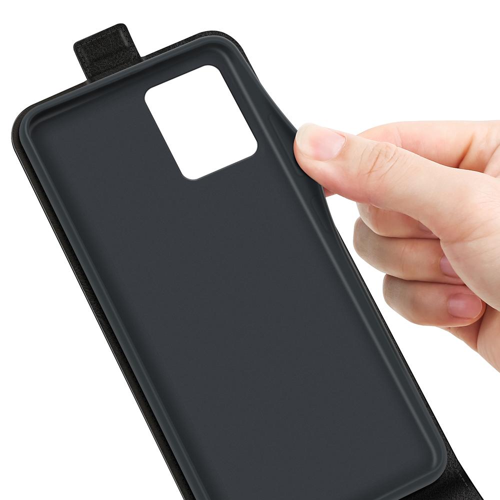 For Motorola Moto G13 4G/G23 4G Vertical Flip PU Leather Cover Crazy Horse Texture Shockproof Card Holder Phone Case