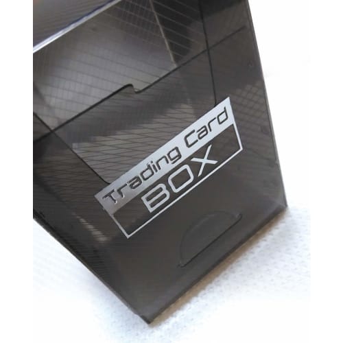 lunabright TCG Trading Card Deck Case, Set of 4, Compatible with Various Trading Cards, Clear Black