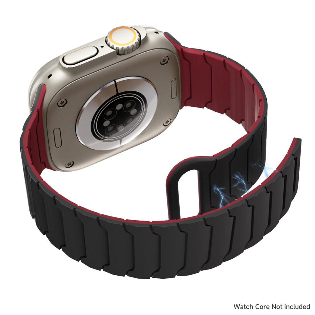 Silicone Magnetic Strap for Apple Watch Band Ultra 3 49mm Series 11 46mm 9/8/7 45 41mm Sport Bracelet IWatch 6 5 4 SE3 44mm 40mm