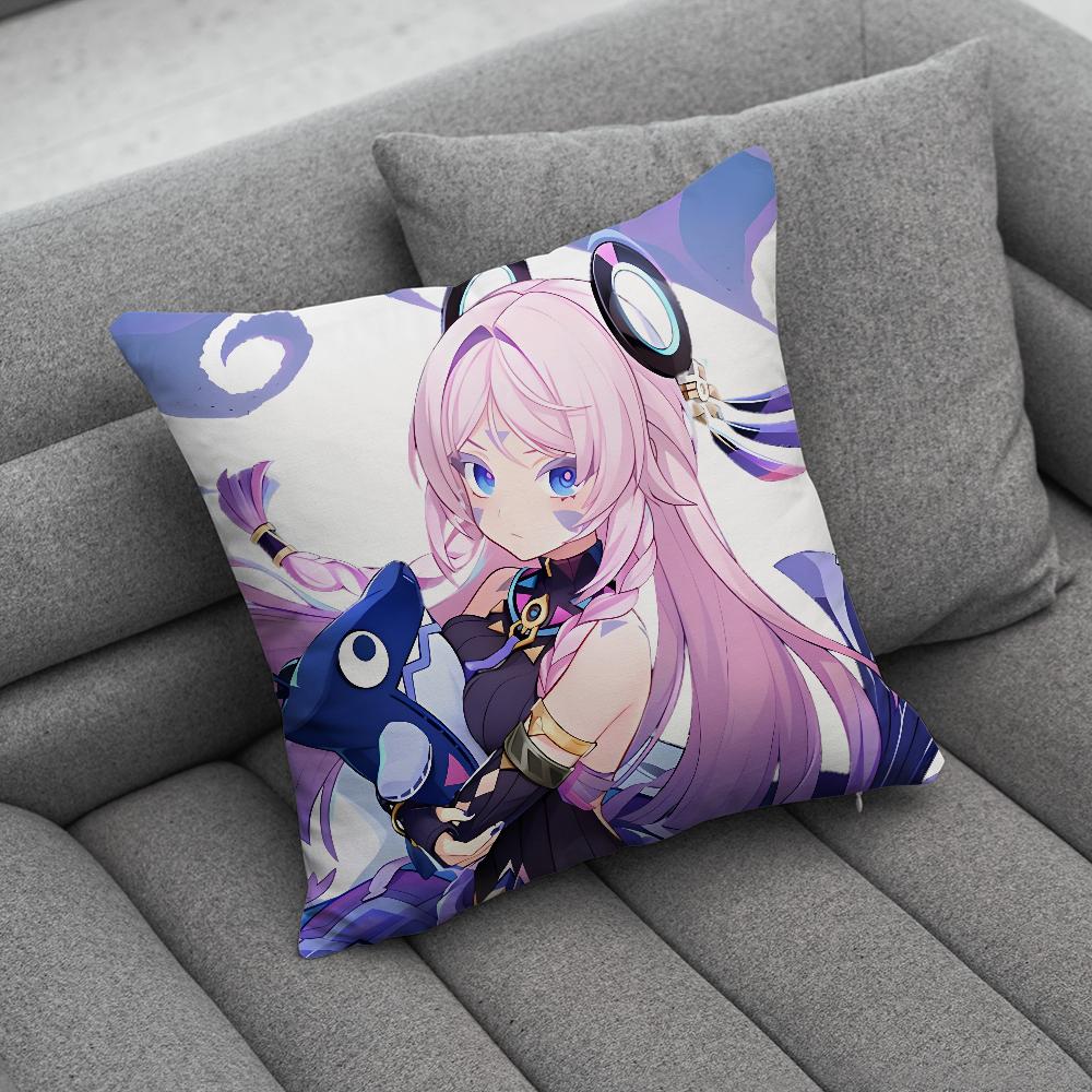 GGenshin Impact Citlali Pillow Case Soft Cushion Cases for Farmhouse Sofa Decor Home Decorations and Protector