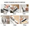 1pc 2-in-1 Window Track & Grout Cleaning Brush - Stiff Bristles, Handheld Cleaner for Sliding Door Tracks, Window Sills, Seals - Durable Plastic