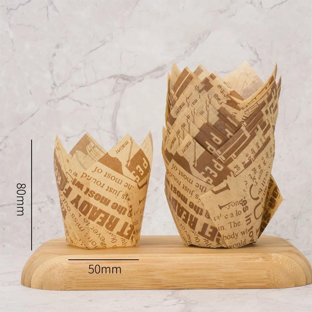 New DIY Cake Muffin Cups Bakeware Pastry Tools Tulip Baking Cup Cupcake Liners Party Supplies