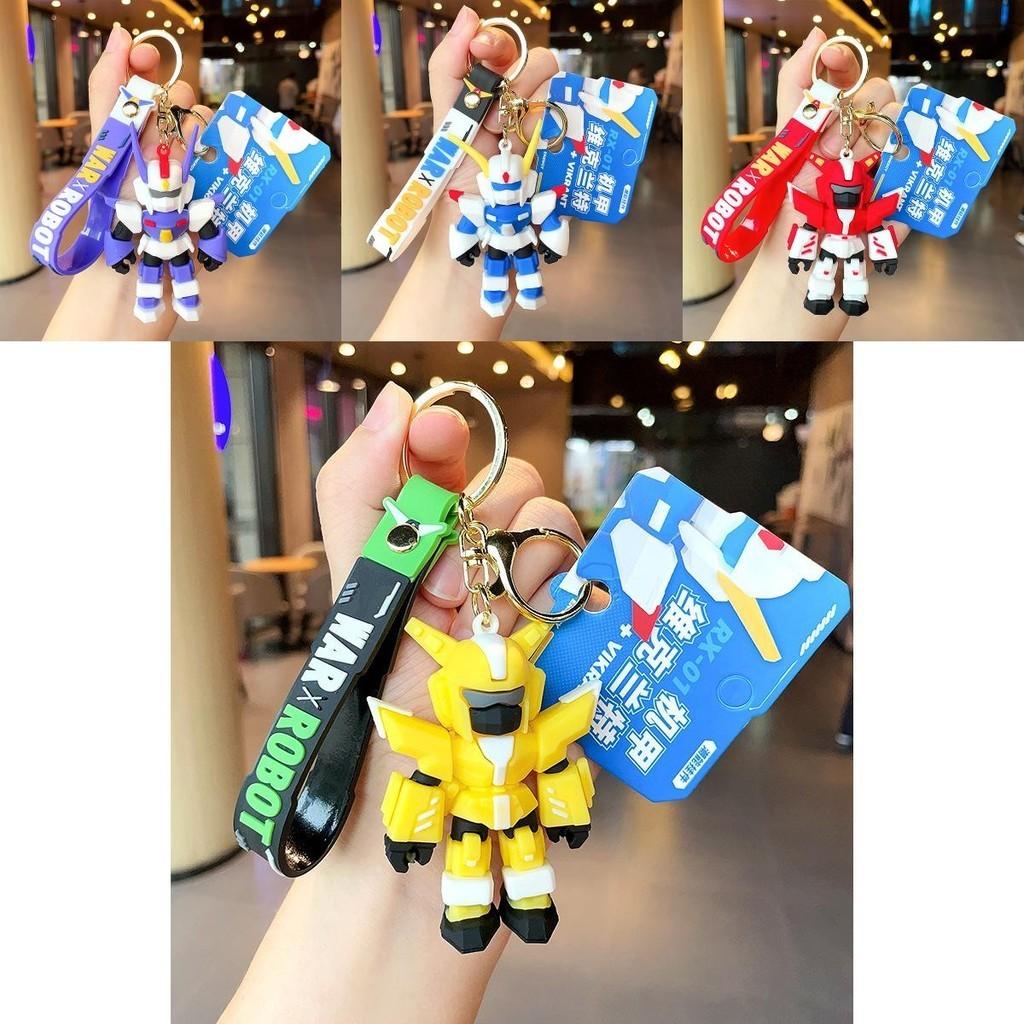 Cartoon Robot Playful Mech Warrior Keychain Cute And Colorful Bag Accessory Gifting For