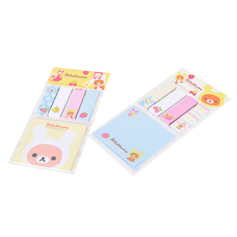 Bookmark Point It Marker Memo Flags Sticky Notes Strawberry Bear Sticker