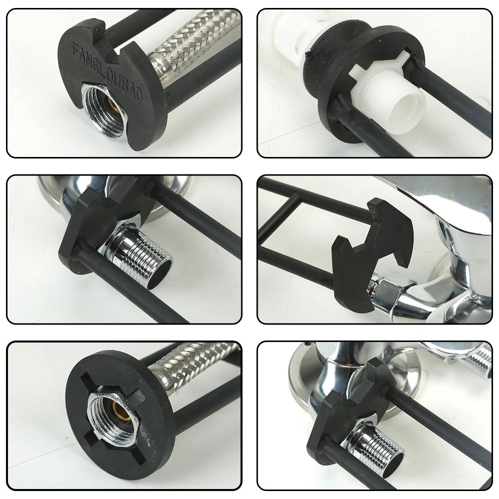 Multifunctional Sink Wrench, Upgraded Basin Wrench with Strengthened Steel, Solves Tight Spaces Faucet Installation/Repair