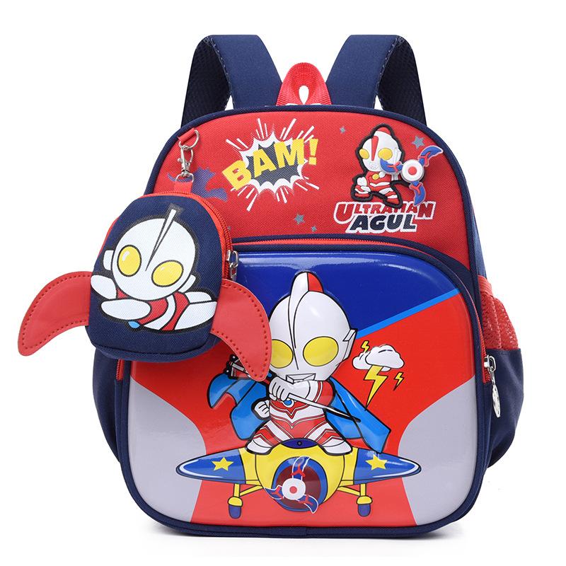 Cartoon Anime Boys And Girls Backpack Cute Printed Belt Small Bag Kindergarten School Bag Children'S Backpack