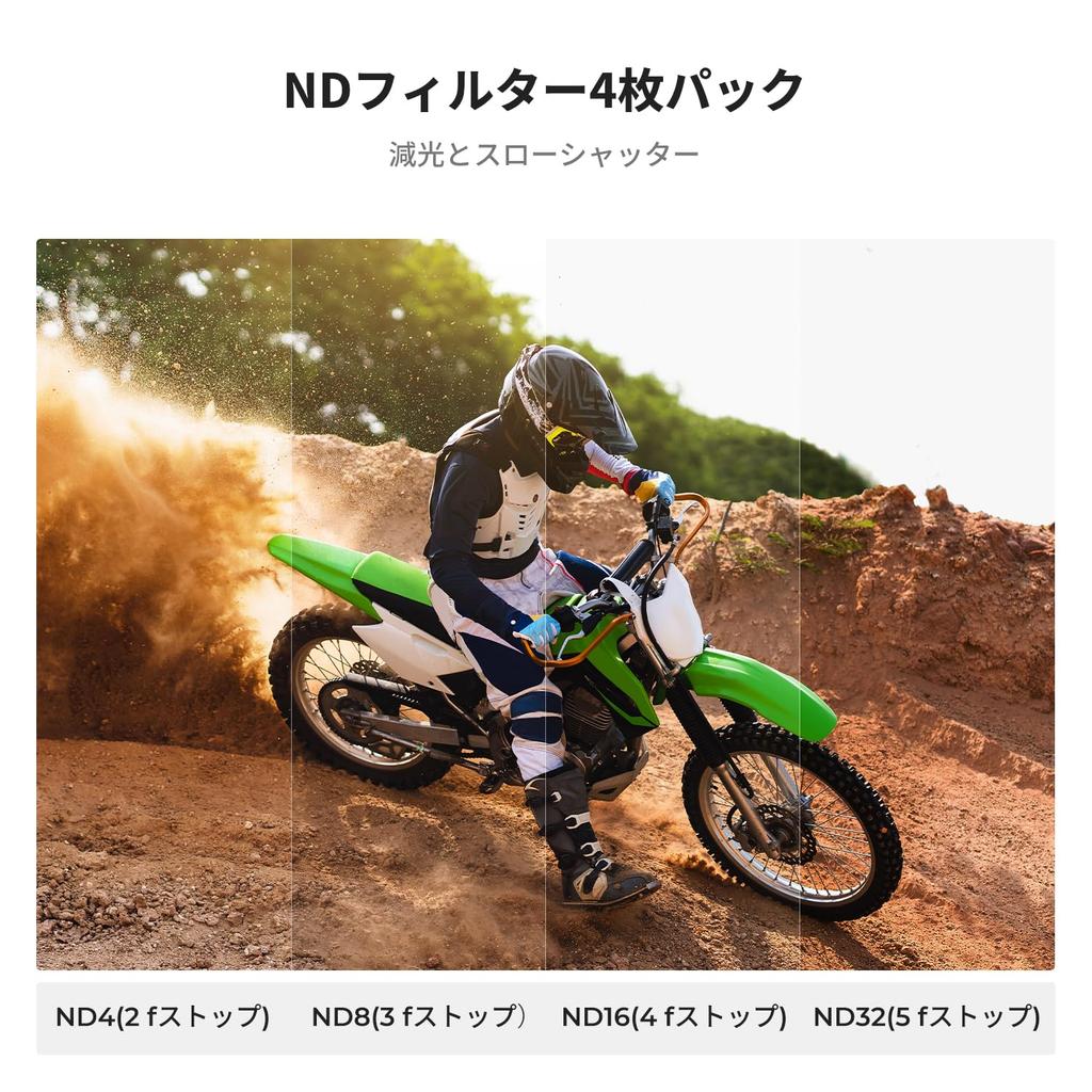 Concept ND Filter Set of 4 for Go Pro Designed Specifically for the Go Pro Waterproof and with AGC Optical High and Nano Ideal for Landscape Long and