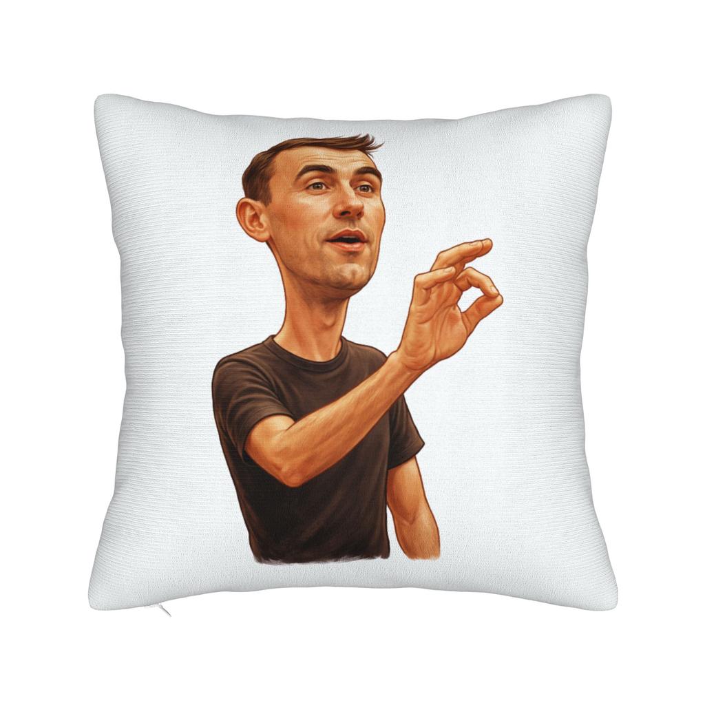 Charlie Kirk Meme Square Pillowcases Polyester Bed Car Cushion Cover Creative Decorative Throw Pillow Case 45*45