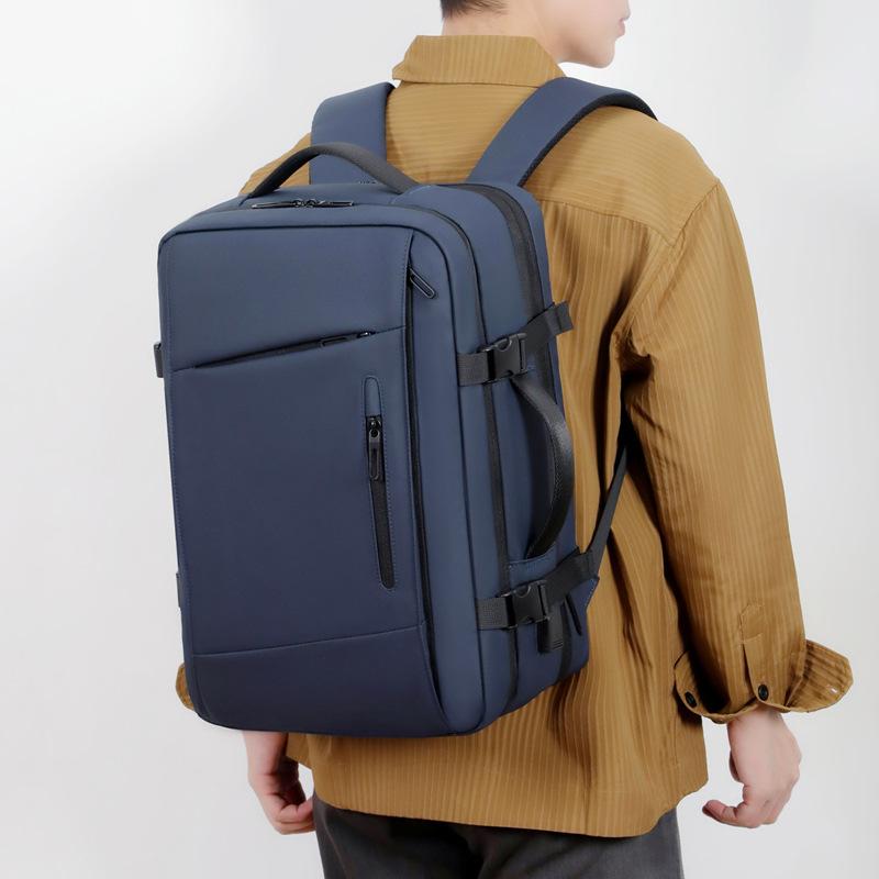Jmg Bags Men's Black Large-Capacity Light Business Backpack, Business Trip And Travel Computer Bag, Multi-Functional Storage Bag