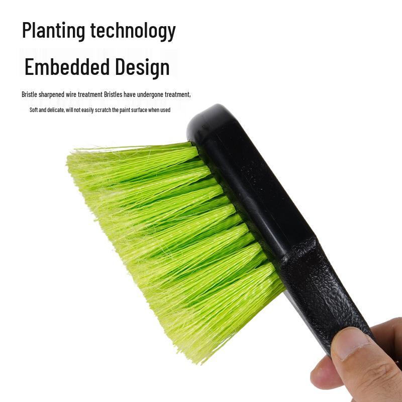 Nylon Tire Detailing Brushes: Long & Hard Bristles for Car Tires & Floor Mats