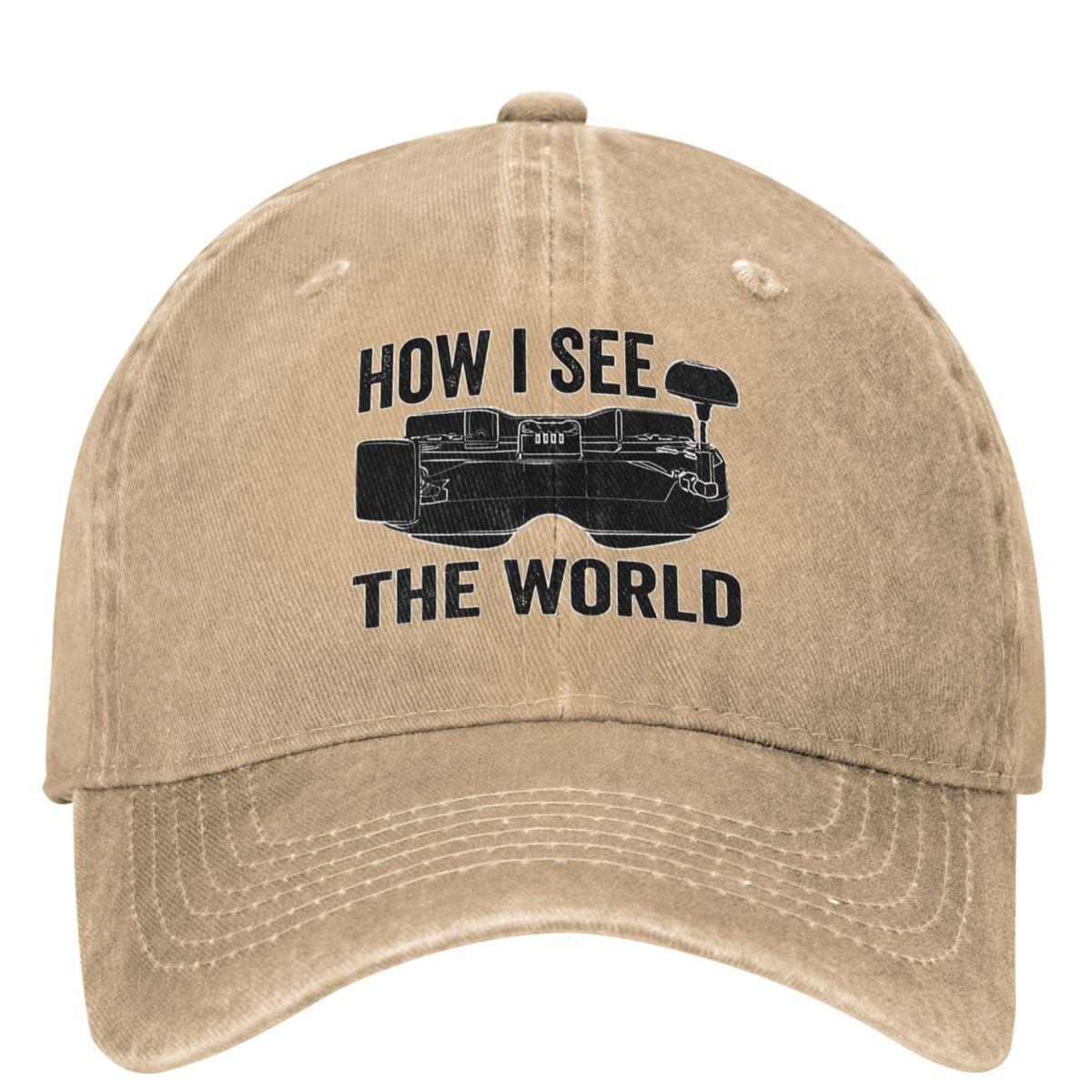 

Men Women FPV Flying Drone Pilot Hats Vintage Distressed Washed Remote Aircraft Operator Baseball Cap Adjustable