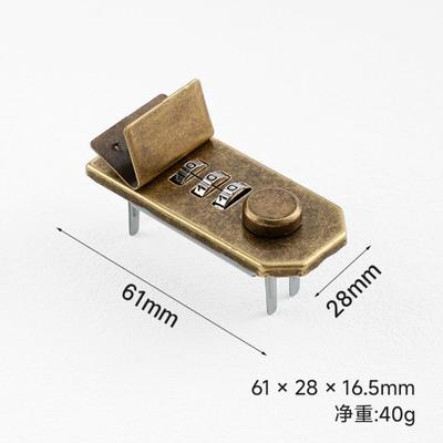 Waterproof Notepad Password Lock Durable Hardware Reusable Briefcase Lock Economic Alloy DIY Mechanism Alloy Lock