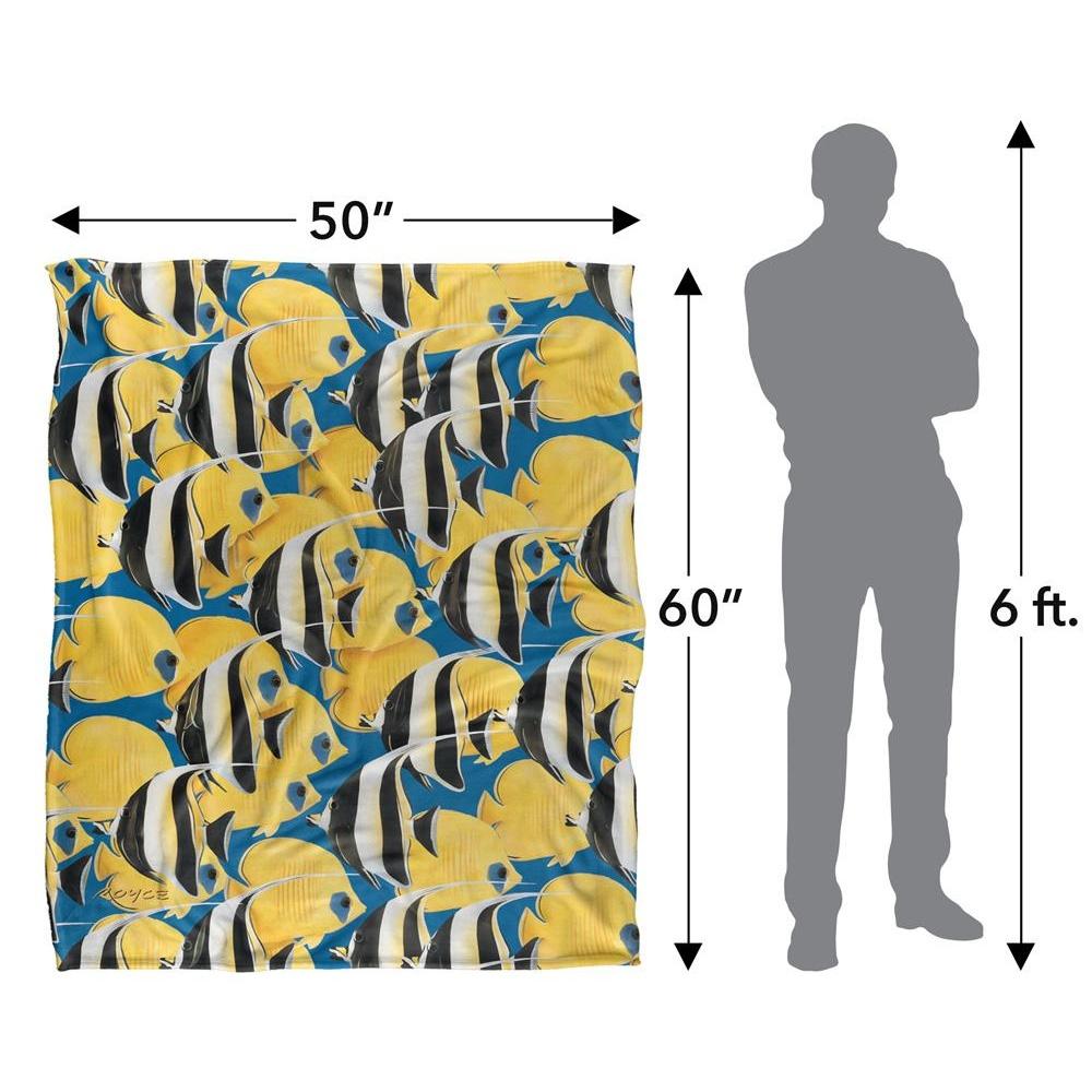 Royce McClure Rush Hour Silky Tropical Fish Supersoft Blanket