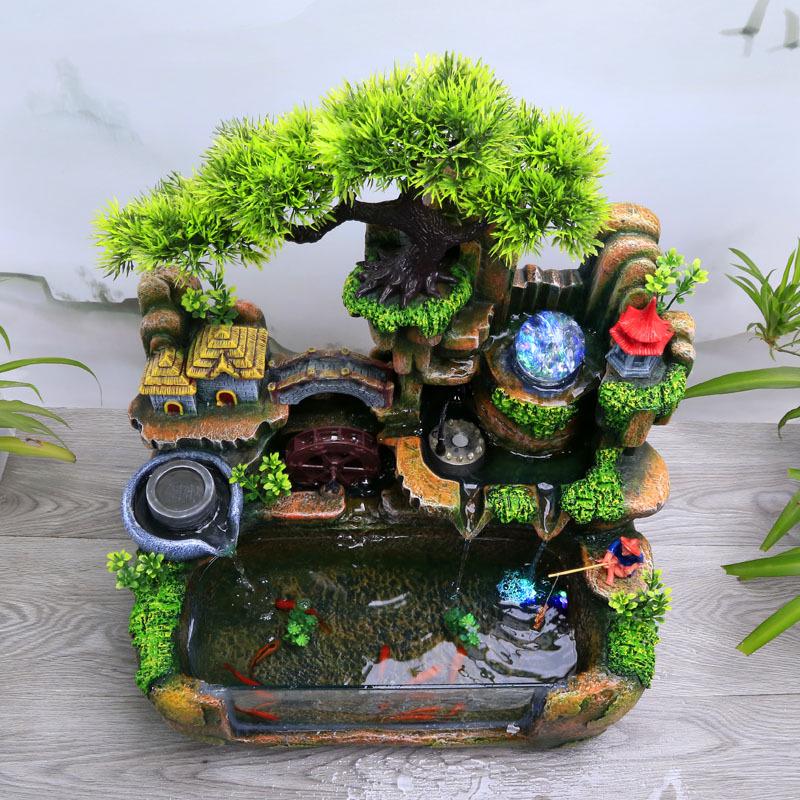 Rockery Circulating Water Fish Tank for Living Room - Small/Medium Aquariums & Desktop Goldfish Tank