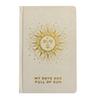 Ivory Gratitude Journal with Gold Lining – 120 Pages – My Days Are Full of Sun