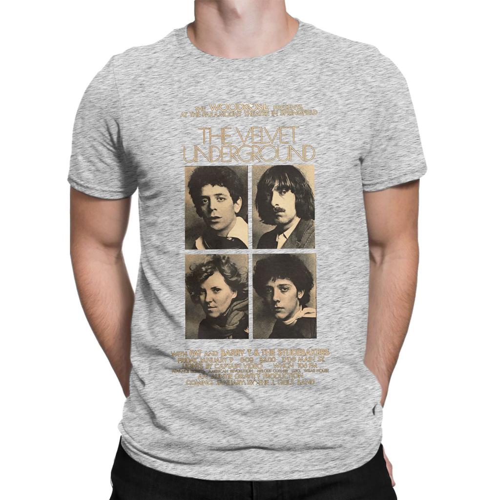 The Velvet Underground Band Cotton T Shirt For Mens Summer  Y2K Fun TShirts O Neck Hip Hop Tees Oversize Wholesale Tops