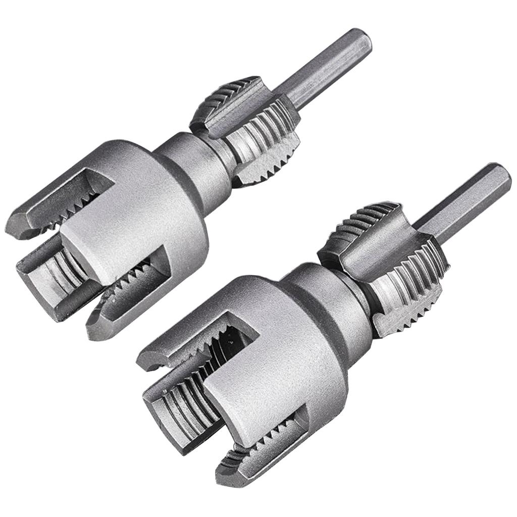 Набір для нарізування різьби на ПВХ трубах різних розмірів, багаторазового використання, для електродриля, багаторазовий сантехнічний інструмент, підходить для домашнього ремонту