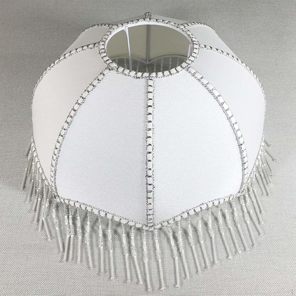 Dekorativní stínidlo Kryt na lampu, vhodný pro E27 držák se střapcem, elegantní vintage