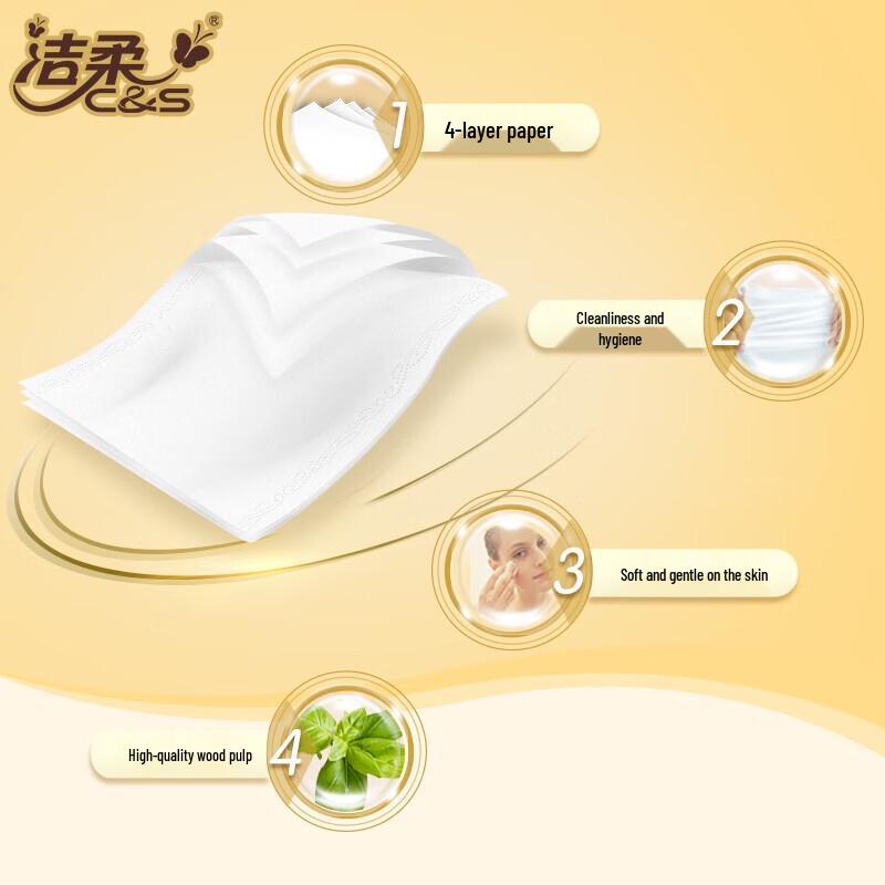 Jielu Mini 4-Ply Unscented Handkerchief Tissues, 12 Packs