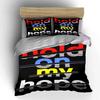 Bold colorful text pattern. Bedding sets Duvet cover sets Duvet covers Pillowcases(1 * Duvet Cover 2 * Pillowcases without duvet insert)