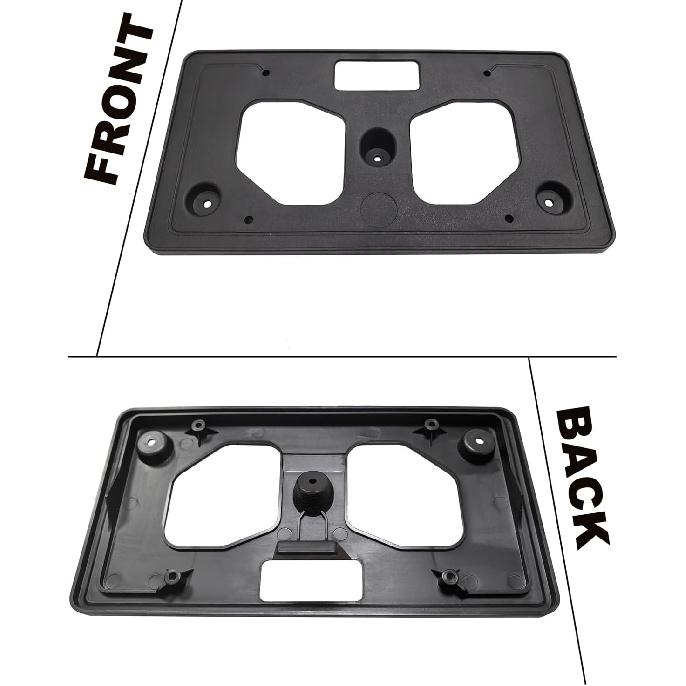 FASTCHE Front Bumper License Tag Plate Frame Bracket Holder Compatible with 2020 2021 2022 Honda CR-V Replace #71145TLAA50, HO1068134