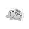 Stainless Steel Compartment Plates Silver For Storage