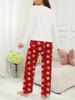 European & American Women's Autumn/Winter Slim-fit Pajama Set: Fashionable Homewear Tops & Trousers