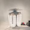 Best-Selling Crystal Ceiling Fan Light with Remote Control & Dimmable LED, E27 Screw Base for Home and Dorm