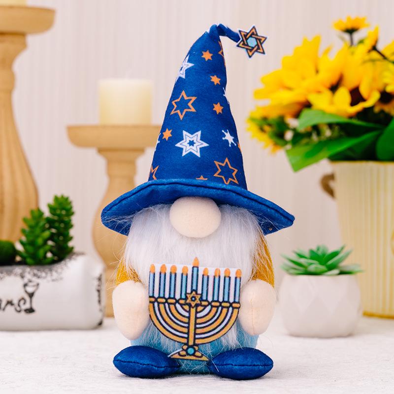 

Hangqing Bright Festival Faceless Gnome Star Doll Ornament