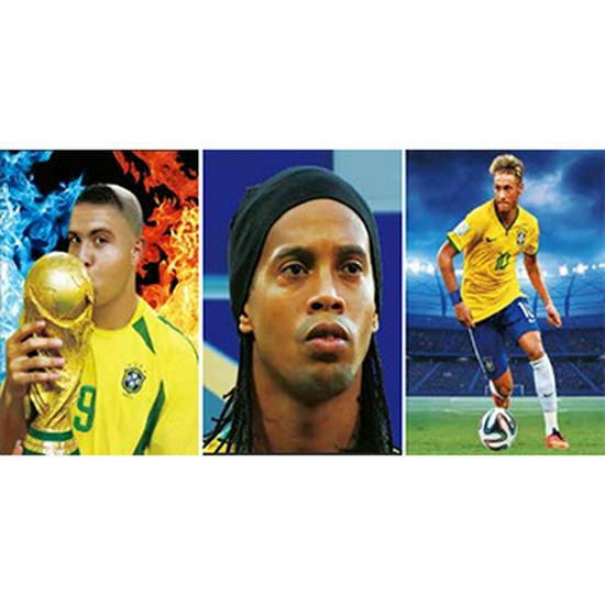 European & American 3D Stereo Sports Poster: Gradient Naked Eye Lenticular Art