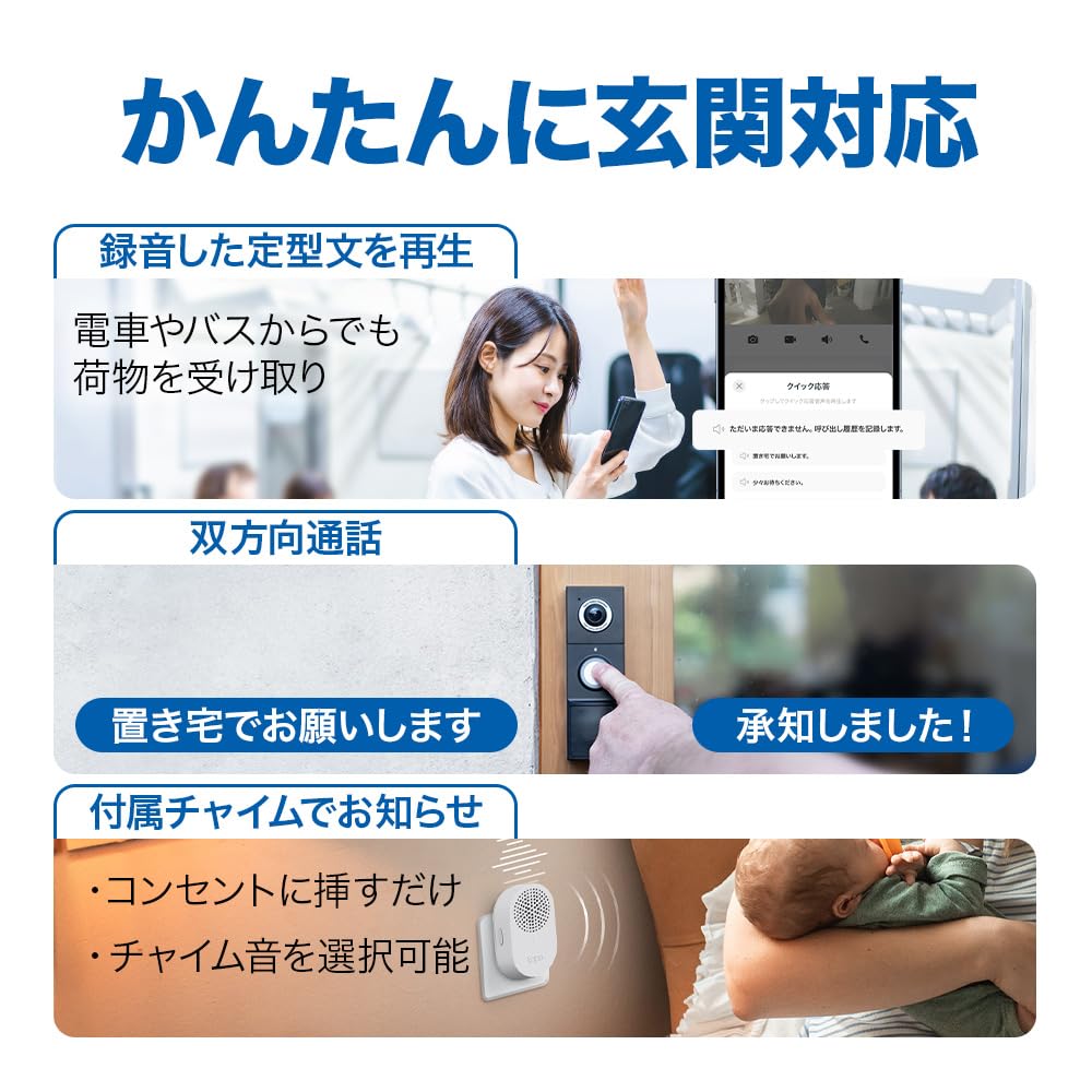 Tapo Smart Smartphone Video Intercom with 2K 5MP Wireless AI Full Tapo D235 Doorphone, Doorbell, Camera, Detection, Color, 180° Ultra-Wide Angle,