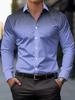 Trendy Men's Long-Sleeve Shirt with Dot Gradient Design, Ideal for Daily and Formal Wear