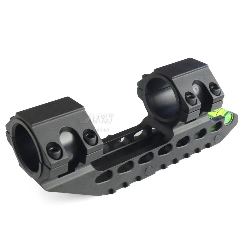 ANS optical 25.4/30mm Long One-Piece Mount with Indicator and Level (Black) Rifle Scope Mount for Airsoft