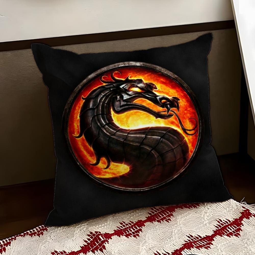 MMortal Kombat Cushion Cover Reversible Soft Durable Pillow Cover Home  Car MultiScene Use for Daily Comfort