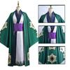 Zelené Kimono Roronoa Zoro Cosplay Anime Kostým Uniforma na Halloween Pánský Oblek Podšívka Paruka Vnější oděv Pásek Disfraz Halloween