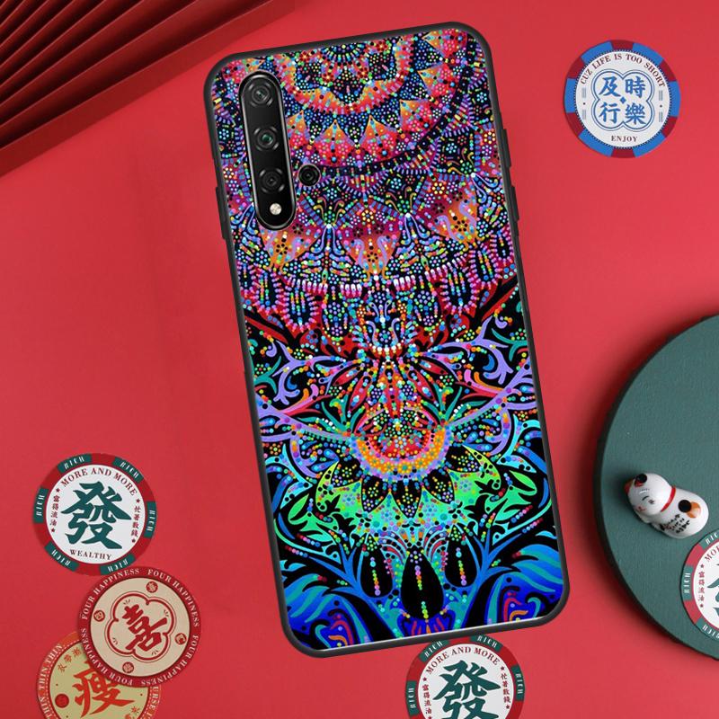 Psychedelic Trippy Art For Huawei Nova Y60 Y70 Y90 Y72 Y73 Y61 Y91 7i 8i 11i 12i 12s 9 10 SE P20 P30 P40 Lite Case