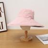 Large brim sun hat for women, uv protection, face covering, sun hat, foldable double-sided fisherman hat, sun hat