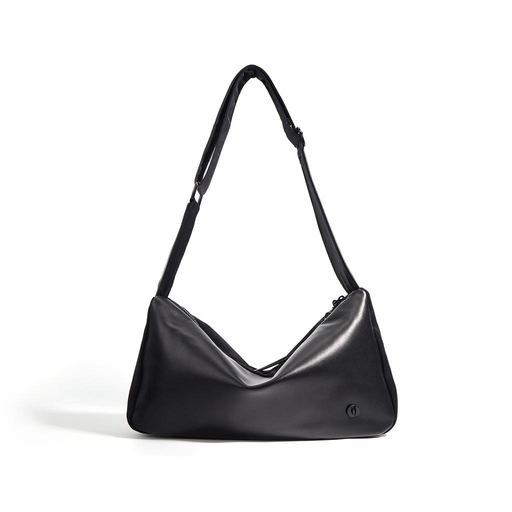 Soft Leather High-end Single Shoulder Oblique Span Men's and Women's Bags Large Capacity Neutral Satchel