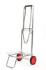 Steel Carry Cart XL Folding Compact Outdoor with Rubber Band Load Capacity 30kg Trolley Shopping Cart Hand Carry Carry Cart GE-517